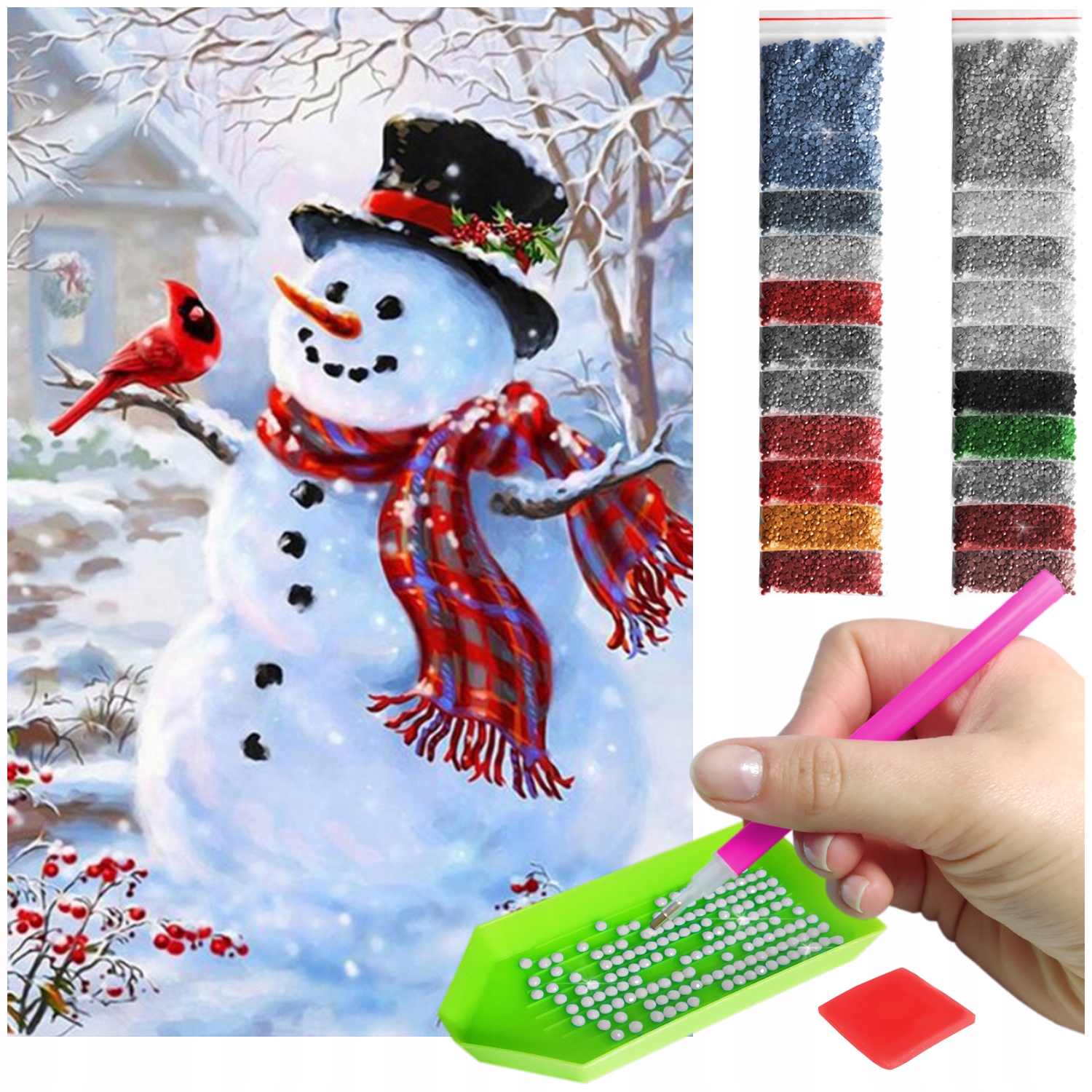 Světový Diamentový Haft Velký 60x40cm Diamond Painting Mozaika Příslušenství