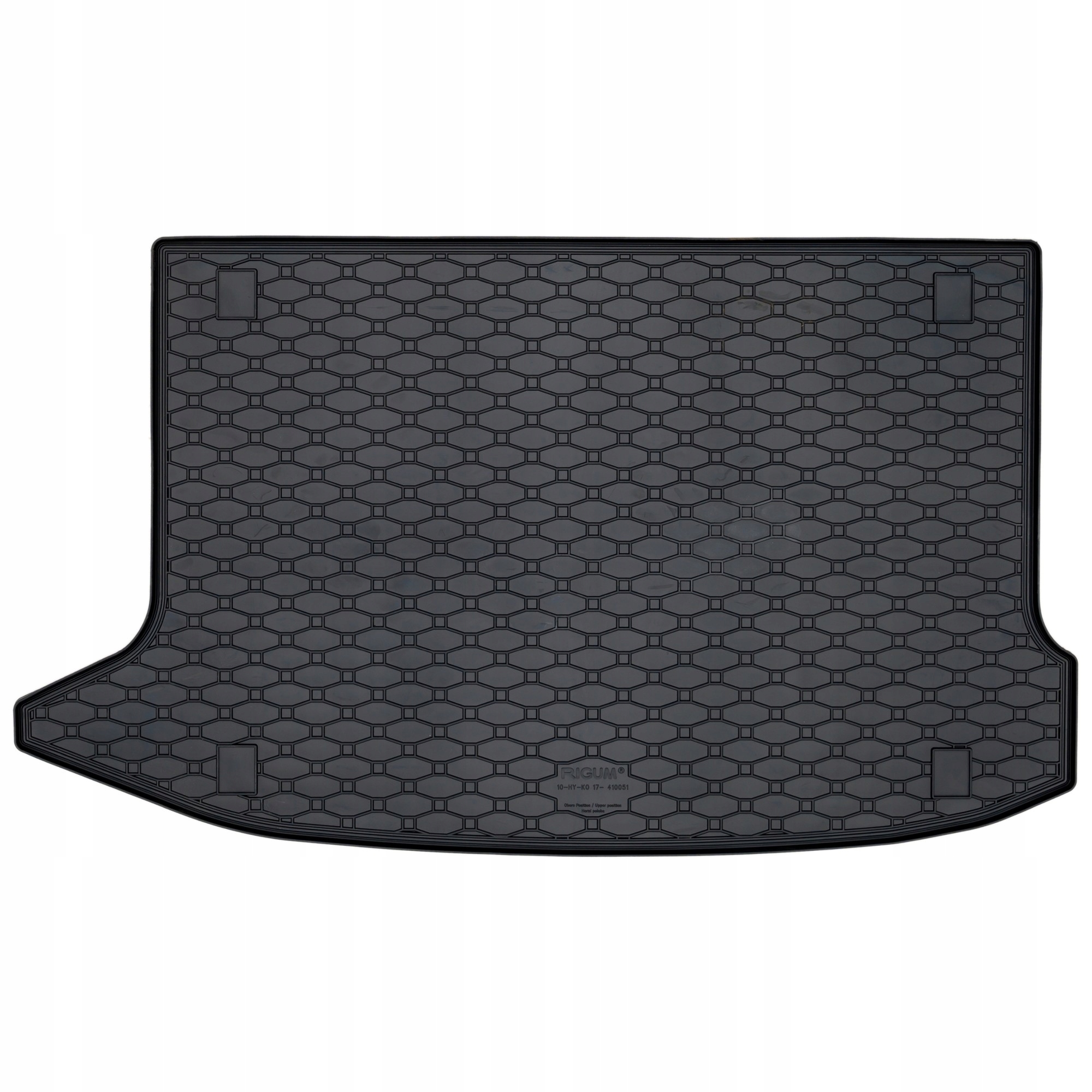 Gumová rohož do zavazadlového prostoru Hyundai Kona Electric 2018-2021, horní podlaha zavazadlového prostoru