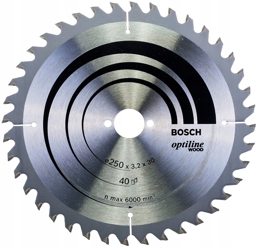 

Bosch Tarcza Widiowa 250mm 40z Do Piły Stołowej