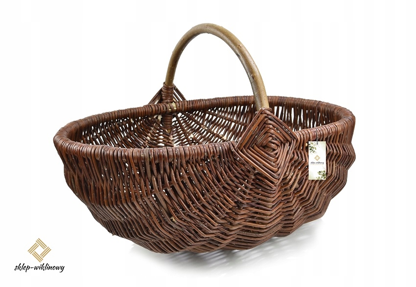 Velký koš na houby Nákupní brambory Ekonomický košík Silný 54 cm