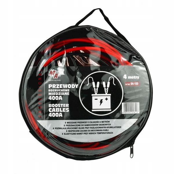 

Moje Auto Professional Kable Rozruchowe 400A 4M