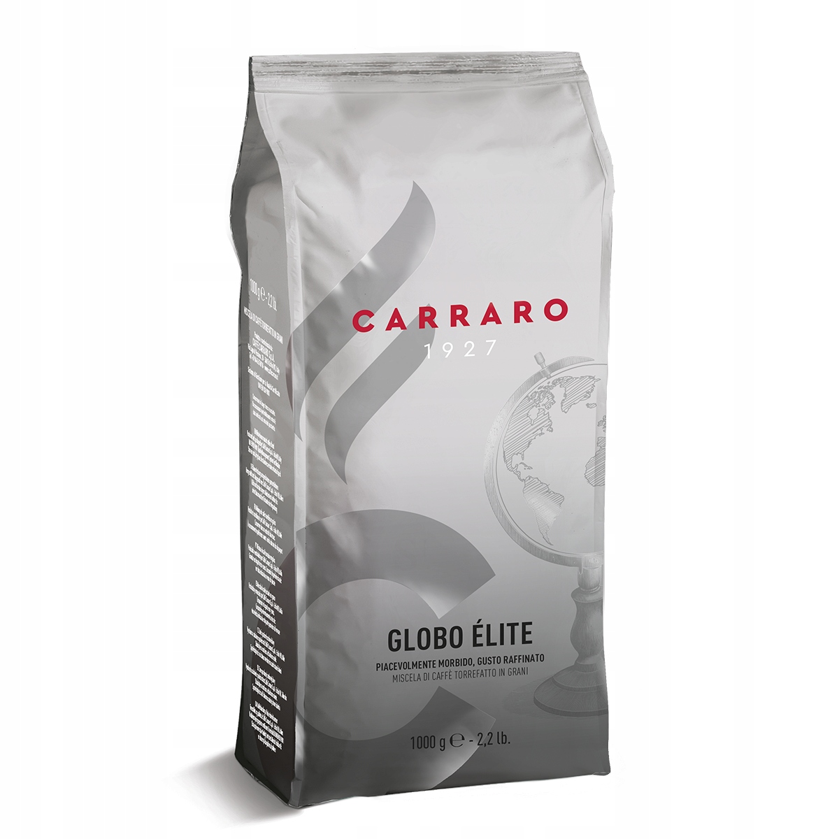 Kawa ziarnista mieszana Carraro Globo Elite 1000 g