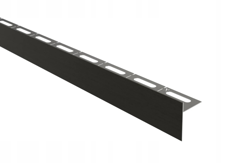 Okrajová Sprchová Lišta Gunmetal Šedá Pravá 120 cm