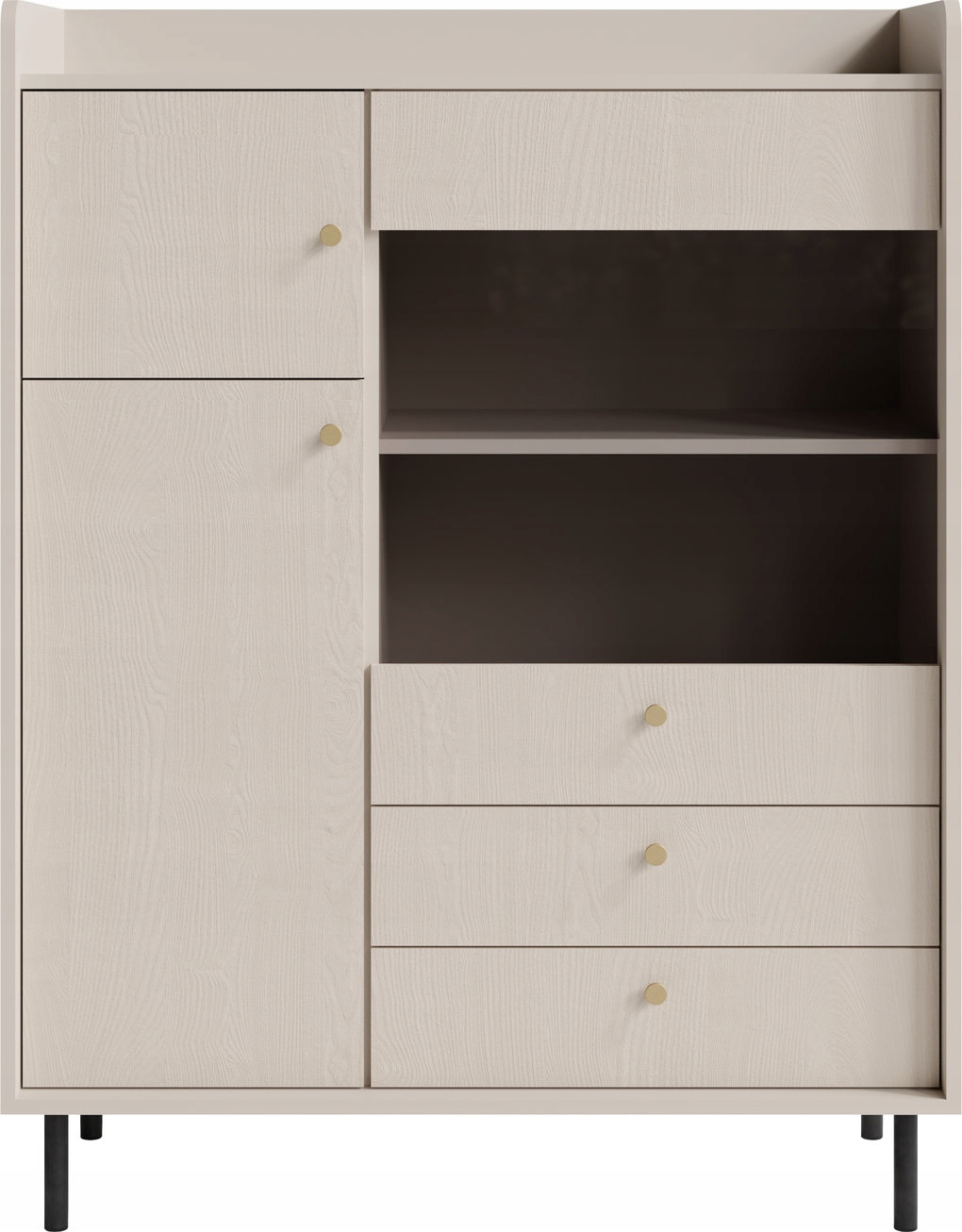Komoda Astrea 103,5 cm do obývacího pokoje, ložnice, odstíny béžové