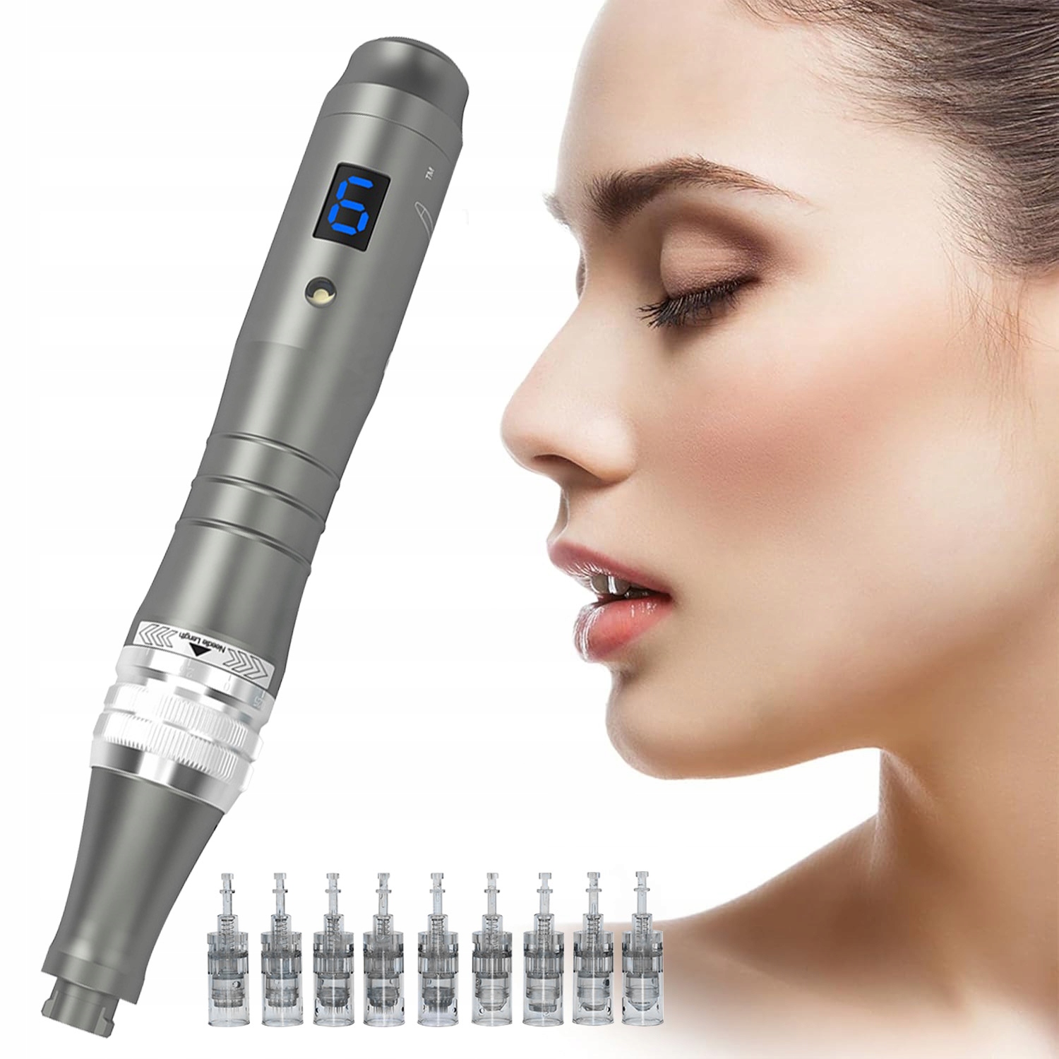 Dr. Pen M8 Propiska pro mikropropichování 12 Dermapenových cartridge pro Mezoterapii