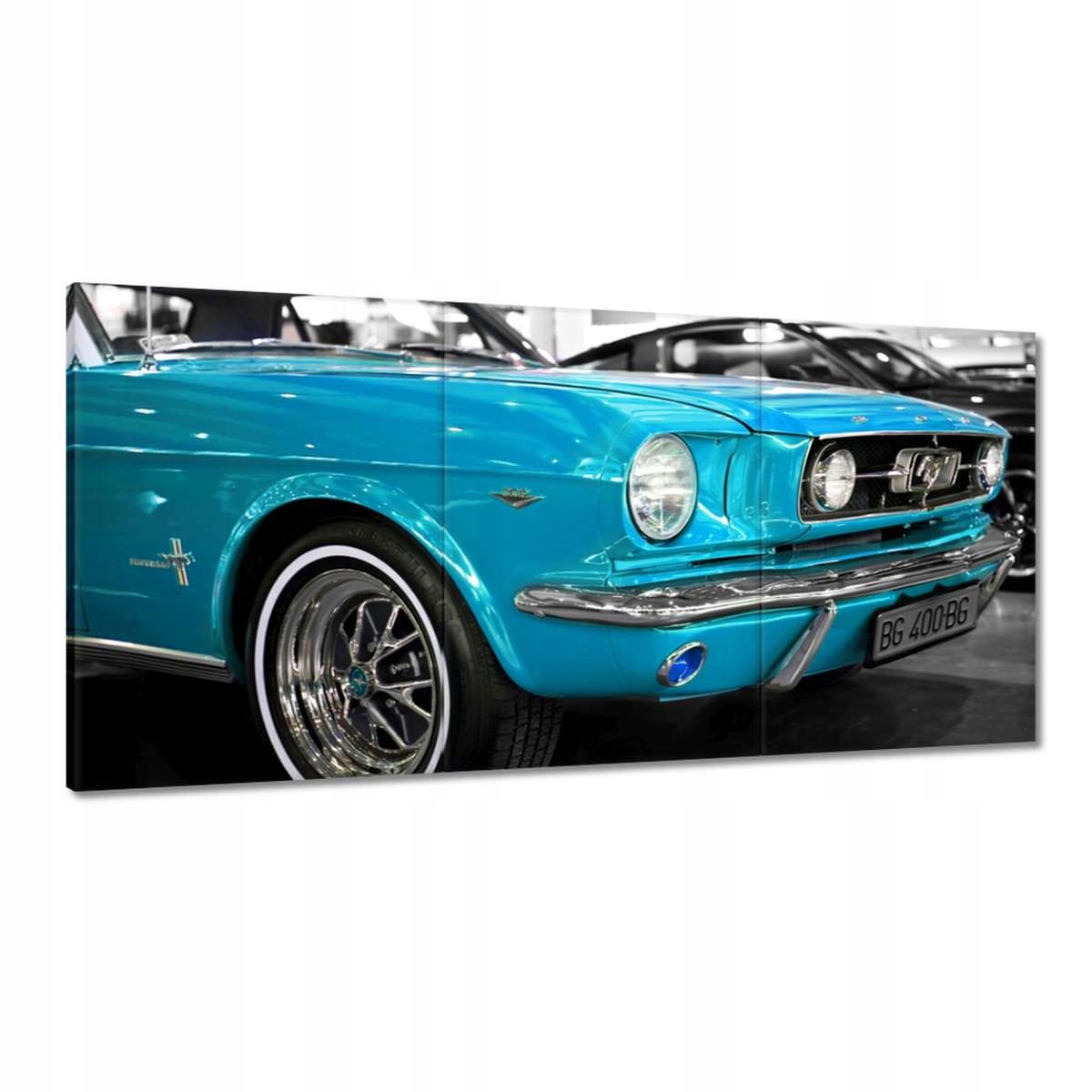 Obrazy 180x90 Tyrkysový Ford Mustang