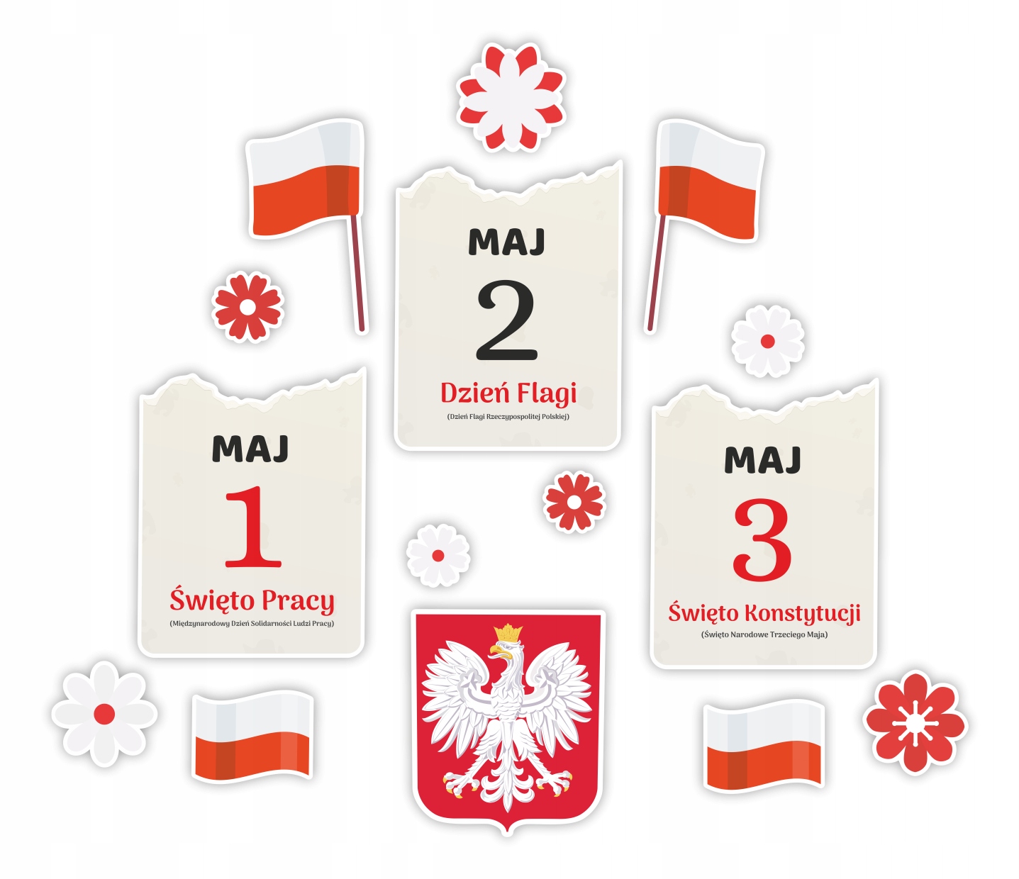 

Dekoracja Patriotyczna Na 1 i 3 Maja Ozdoby