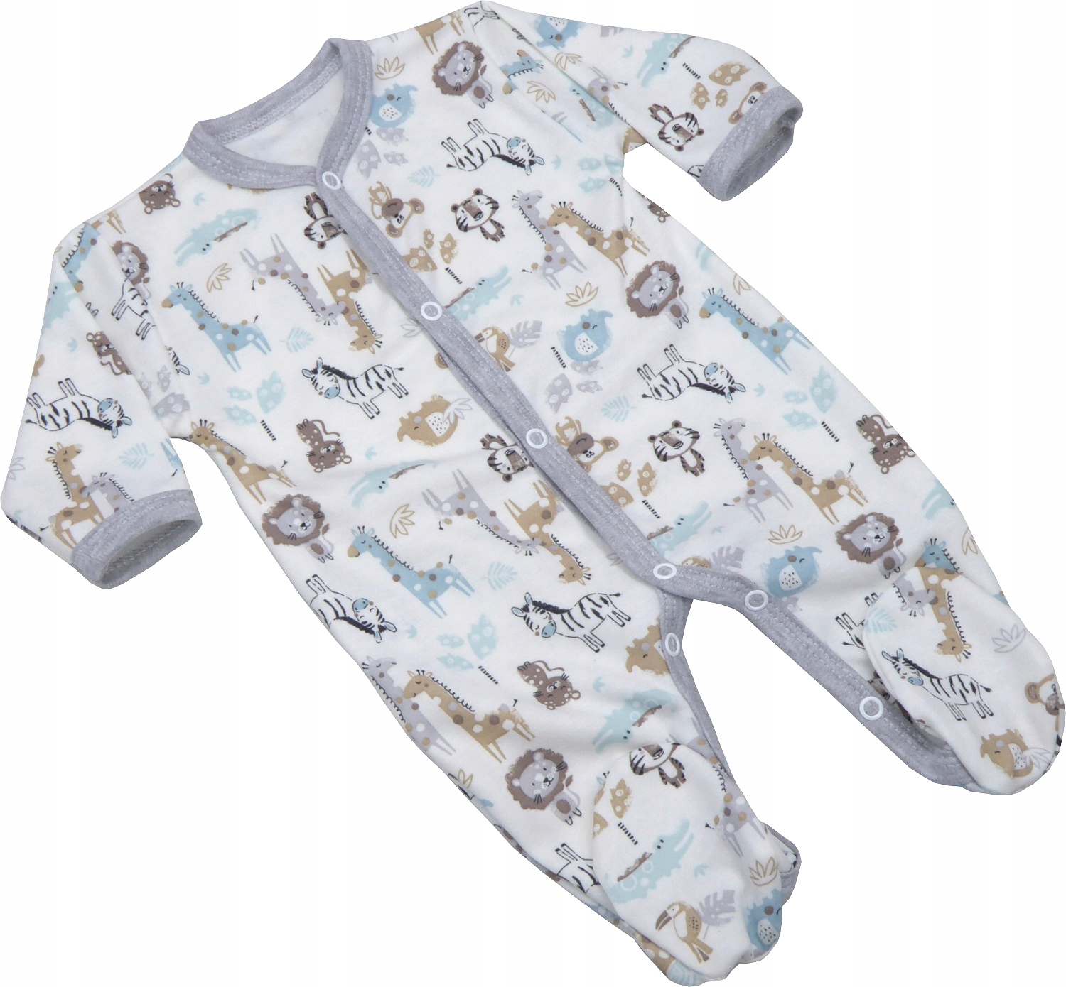 

Pajac pajacyk niemowlęcy 56 wyprawka BeLove safari