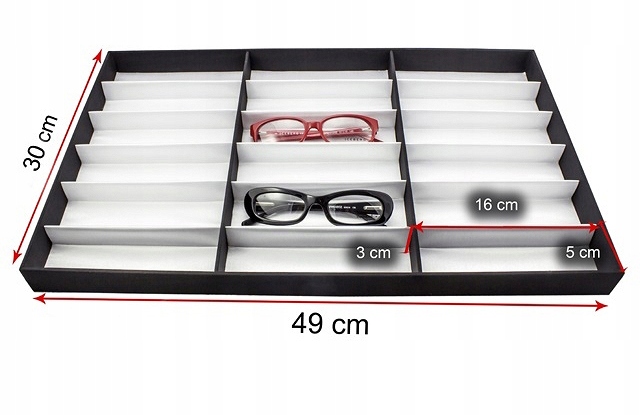 

Kuweta na okulary przeciwsłoneczne 18 szt Jakość