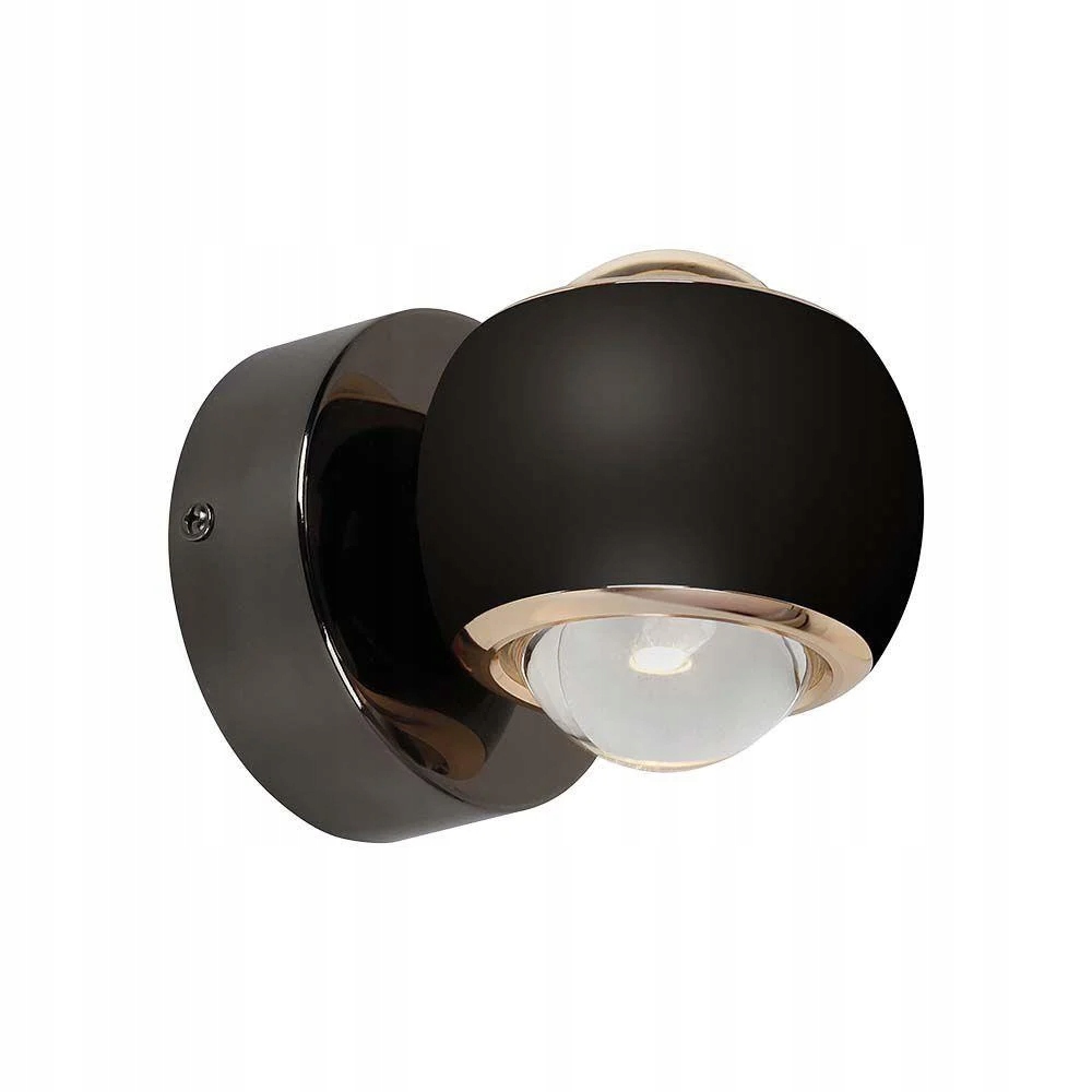 Nástenná Led reflektorová lampa čierna zlatá do spálne, obývacej izby, teplá V-tac