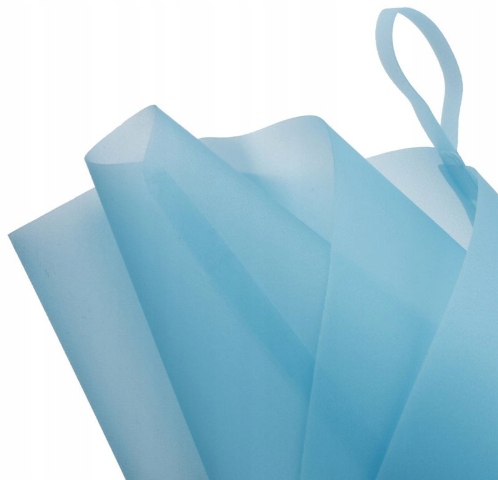 Silikonowy rękaw cukierniczy z końcówkami do bezy Kolor dominujący niebieski