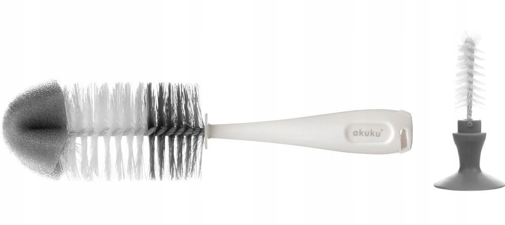 AKUKU Szczotka do butelek i smoczków z przyssawką Kod producenta 0102