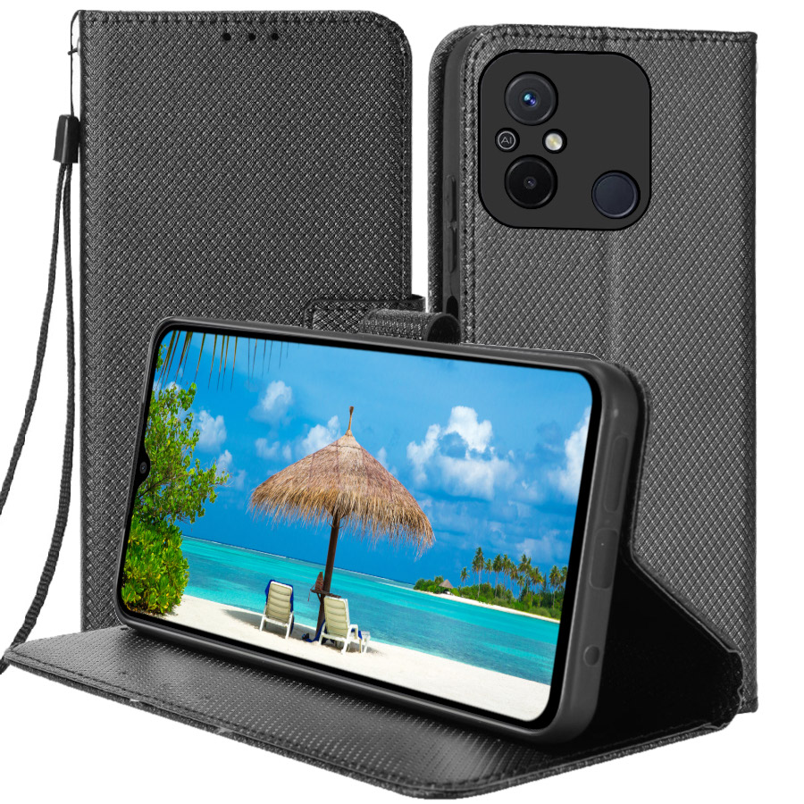 

Etui Z Klapką Obudowa Do Redmi 12C Szkło