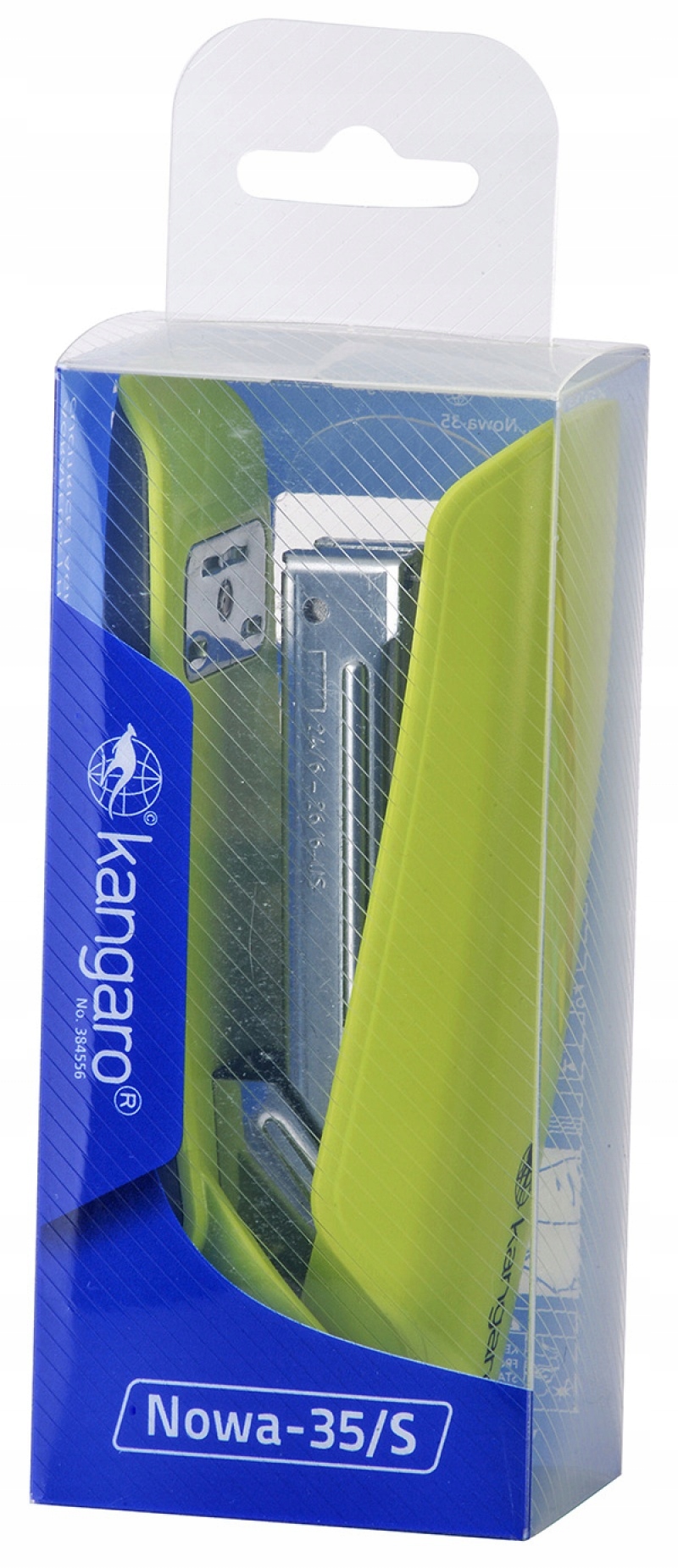 Zszywacz KANGARO Nowa-35/S zszywa do 25k zielony Rodzaj Biurowy