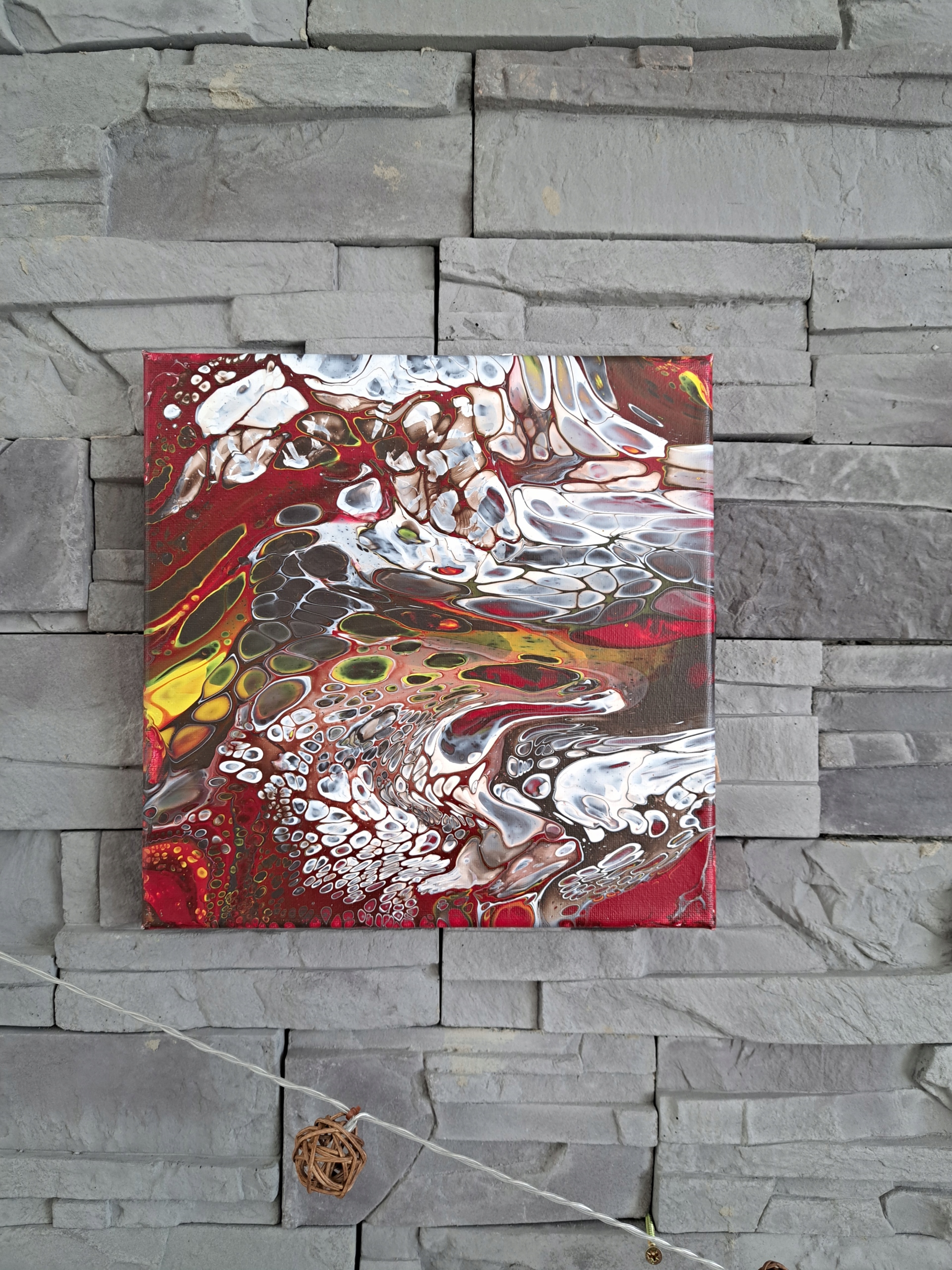 Unikátní obraz ručně malovaný autorský pouring 25/25