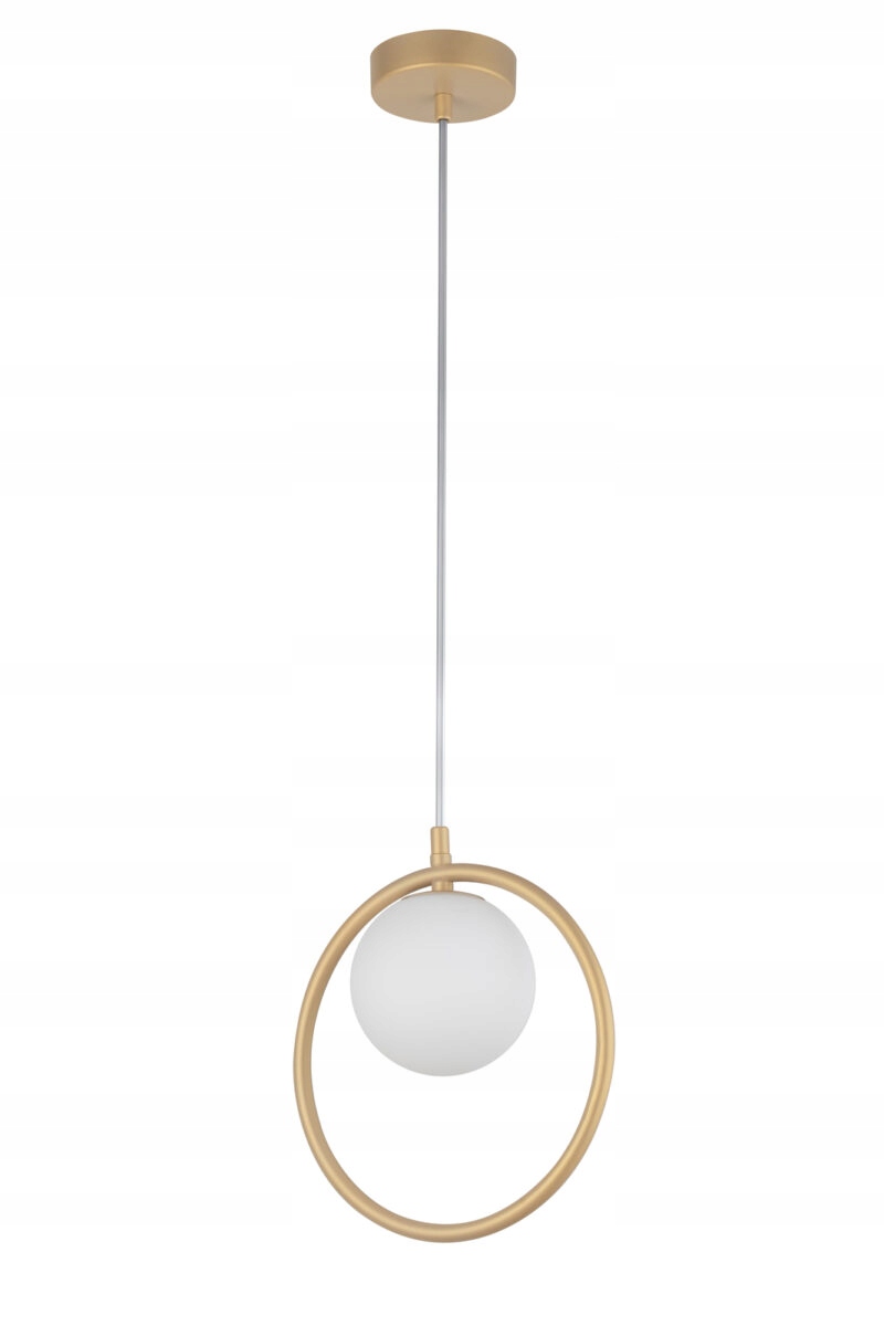 Závěsná lampa zlatá dekorativní moderní skleněná koule do ložnice Sigma