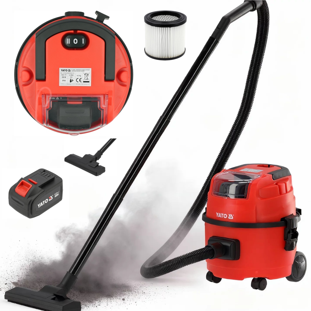 Vysavač 18V 15L 9AH Akumulátor Yato YT-85690