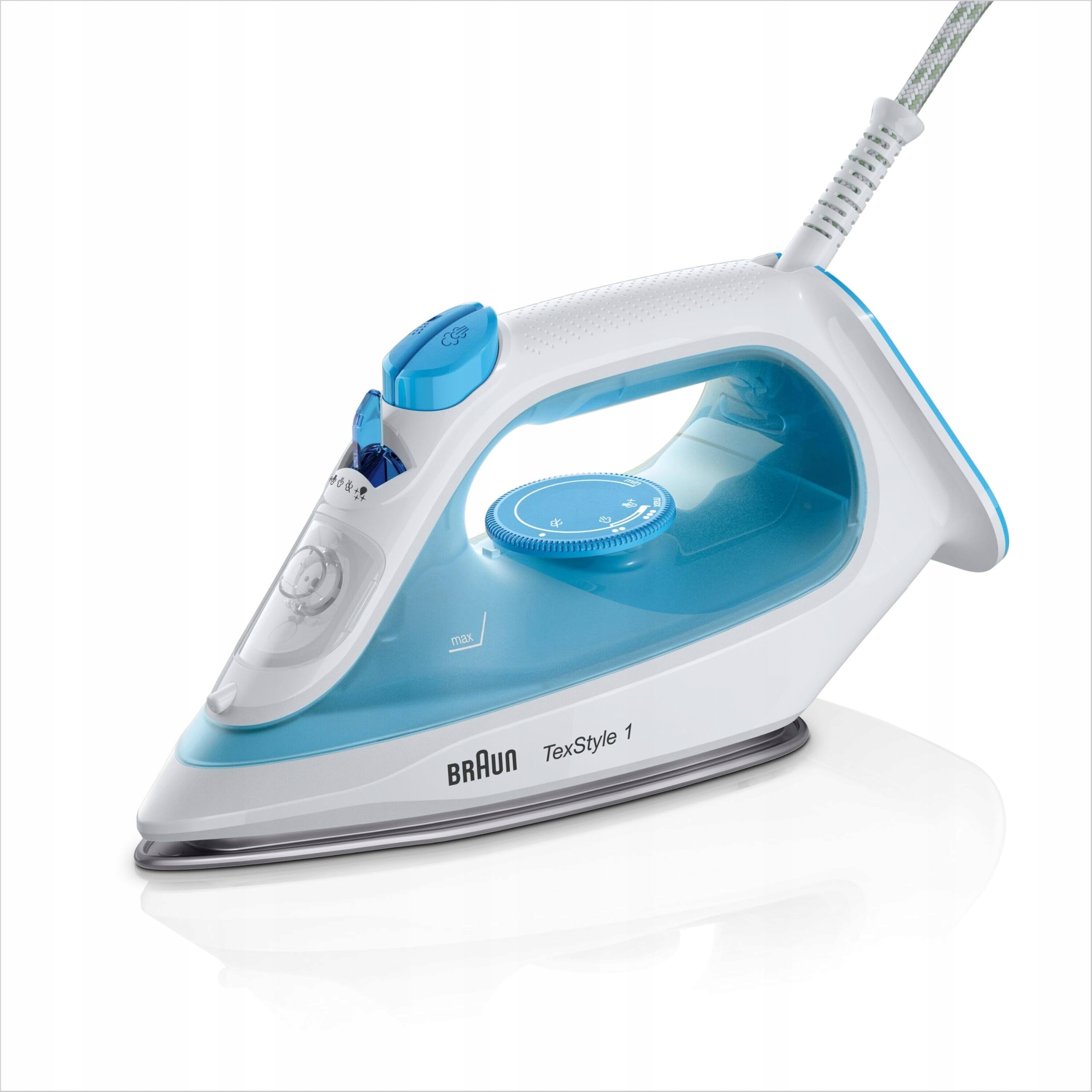 BRAUN TexStyle 1 Żelazko Parowe SuperCeramic 2000W Niebieskie