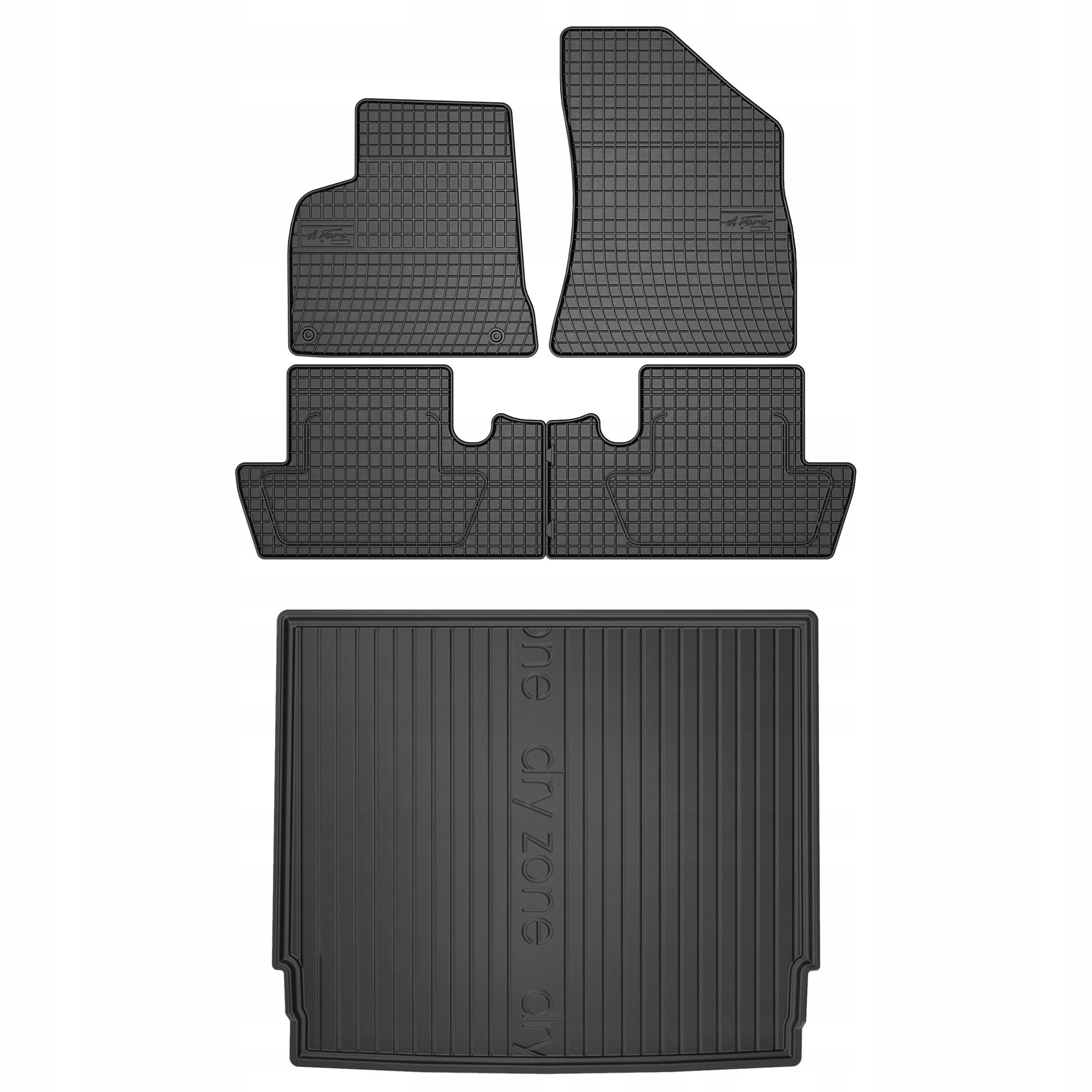 Sada gumových kobercov a rohoží Peugeot 5008 I 2009-2017