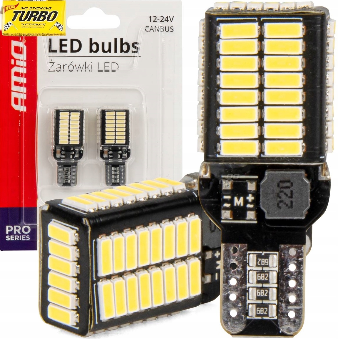 Żarówki Led W16W T15 Ultra Mocne Canbus 5500K Białe Do Auta Samochodu 2SZT