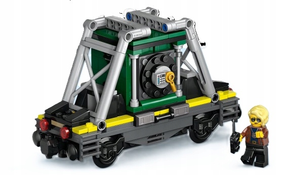 Lego Kolejka 60508 Samotný bankovní vagón Sejf Policie