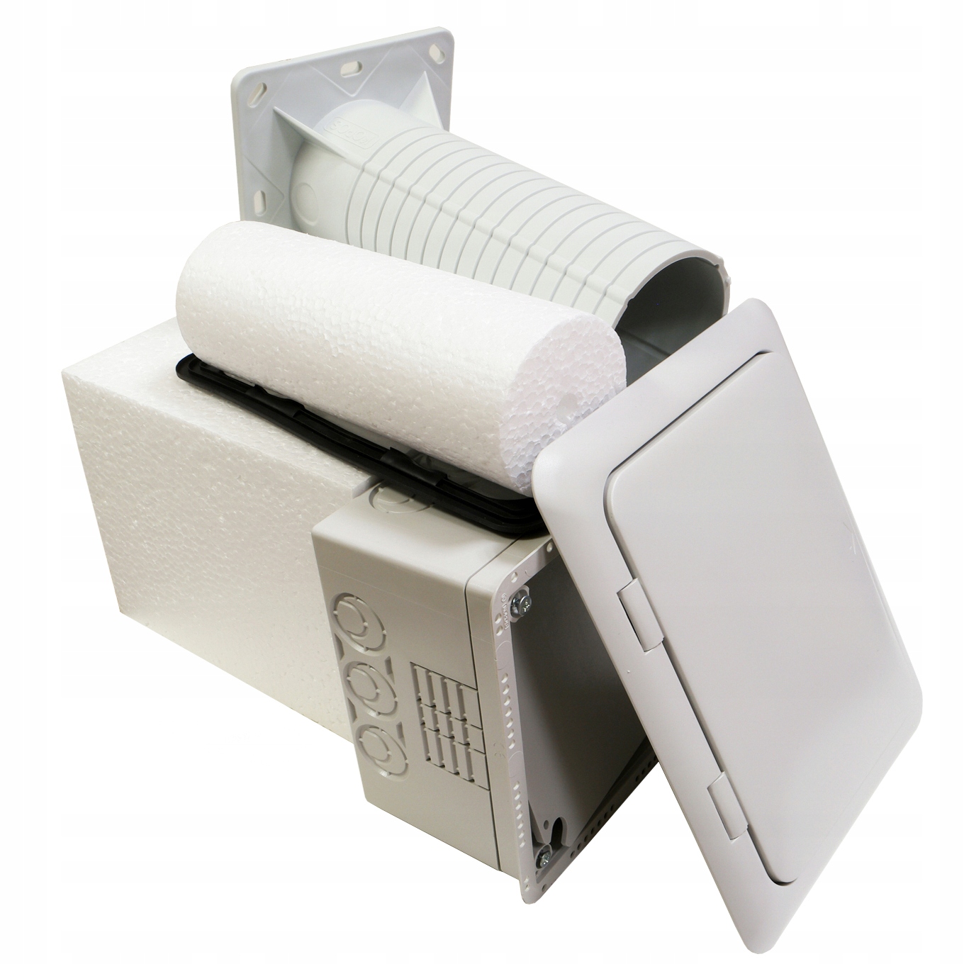 Elektroinstalační Krabice na zateplení s polystyrenem 196x156x14 Kuz-voi Kb kpl