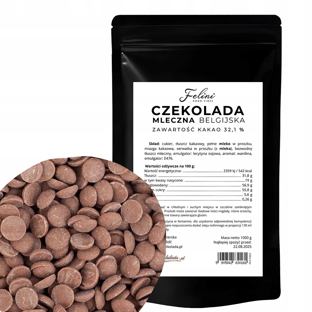 Felini čokoláda 32,1% 1 kg