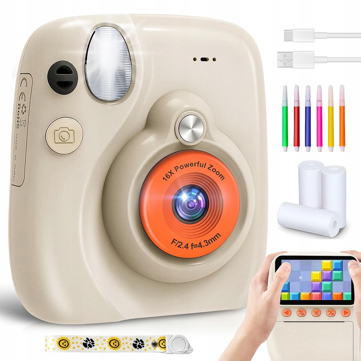 Instantní Fotoaparát 48 Mp 16X Zoom Obohatit Kreativní Funkce 2.5K Videa