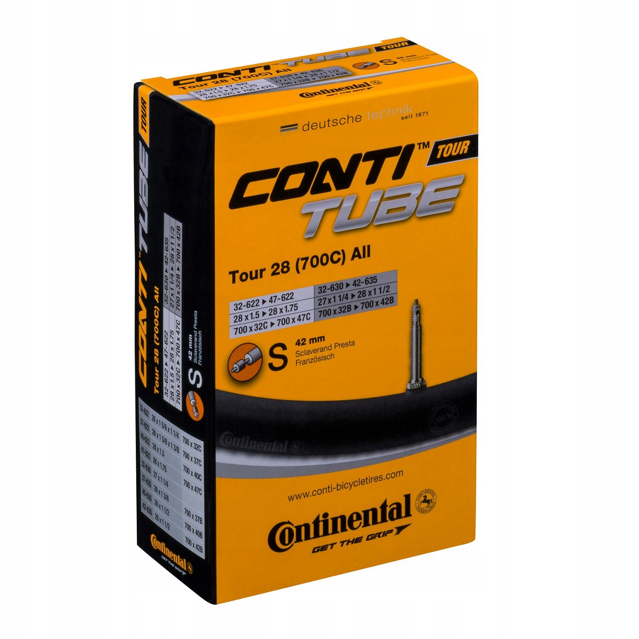 

Dętka Tour Continental 28 700x32-47C presta 42