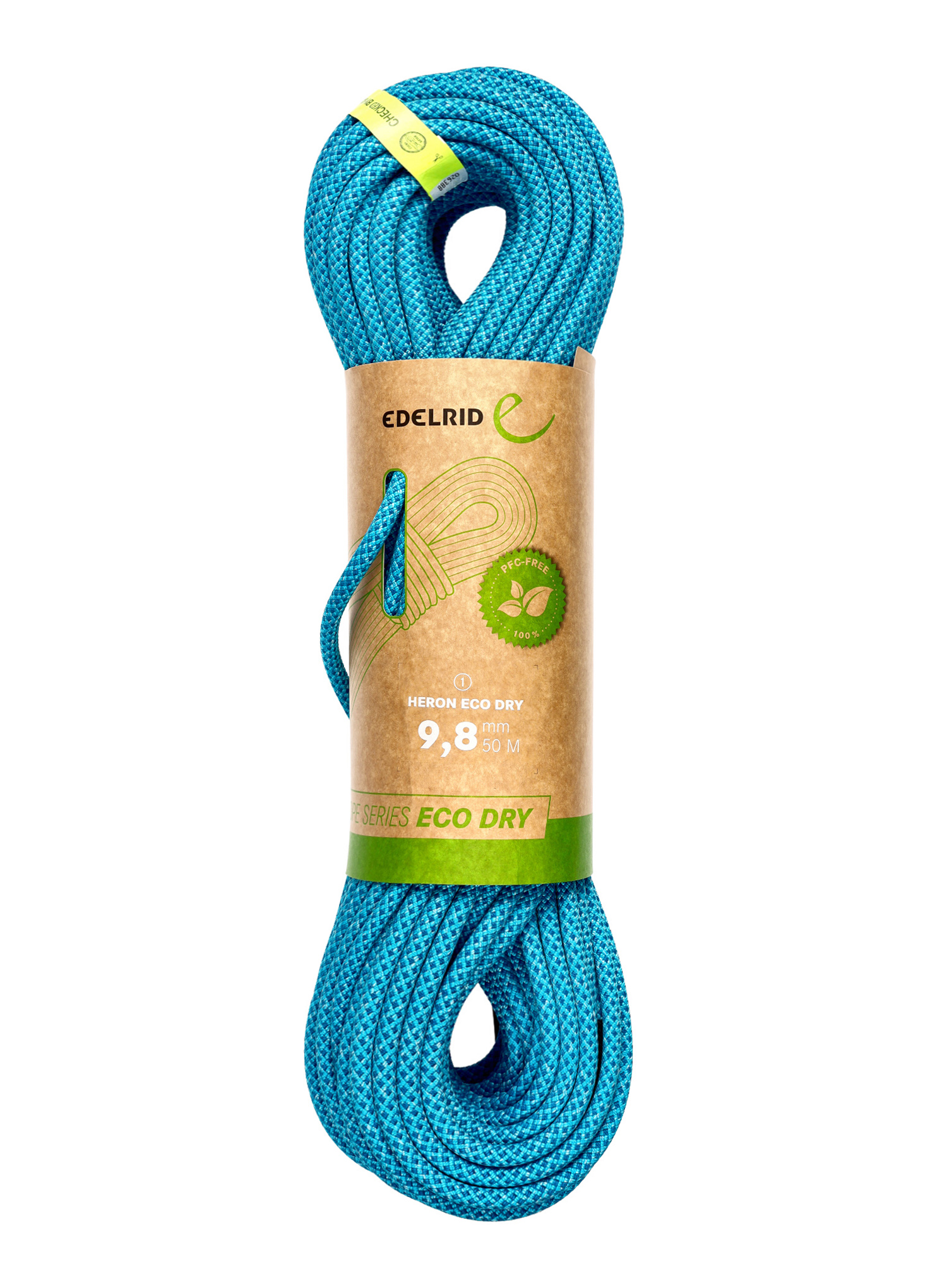 Dynamické lano Edelrid Heron Eco Dry 9,8 mm 50 m icemint