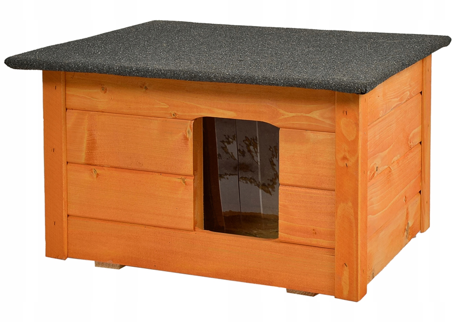 Levně Zateplená dřevěná bouda pro malého psa nebo kočku Woodok