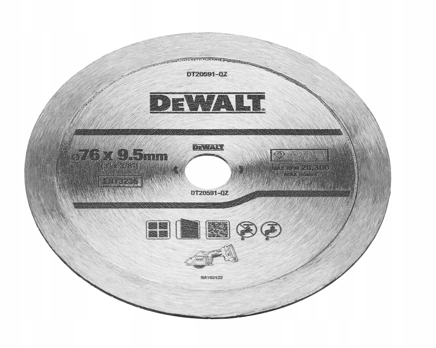 

Dewalt Tarcza Diamentowa 76MM Do Płytek DT20591