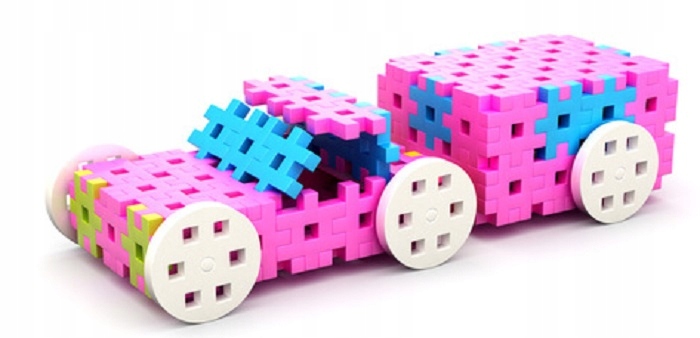 Meli Klocki Basic Constructor Pink Travel Box 500 Rodzaj zestaw