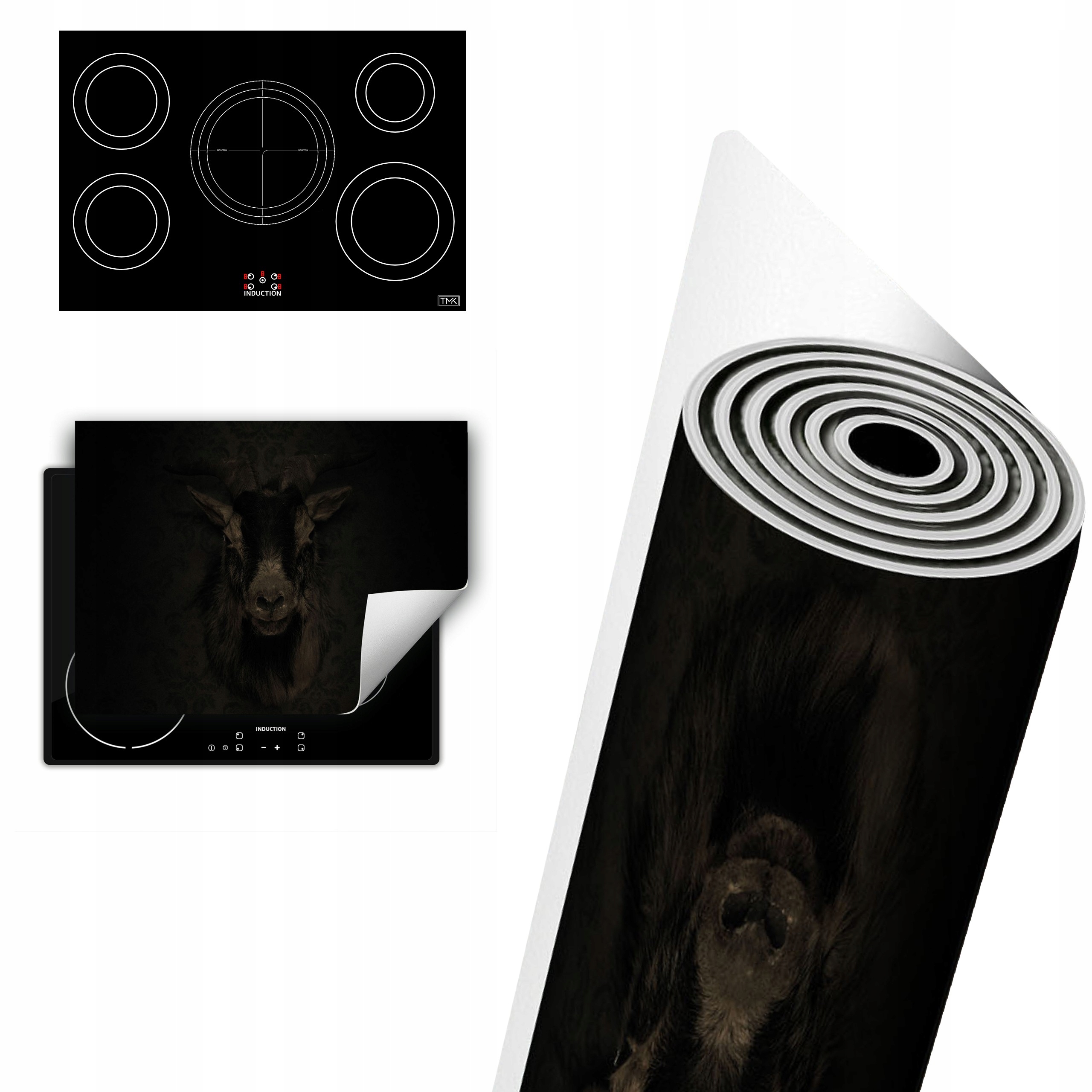 Vinylová Ochrana Na Indukci Deska 80x52 koza