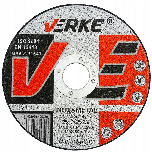 TARCZA DO CIĘCIA METALU STALI 125 x 1,6x22,2 MOCNA