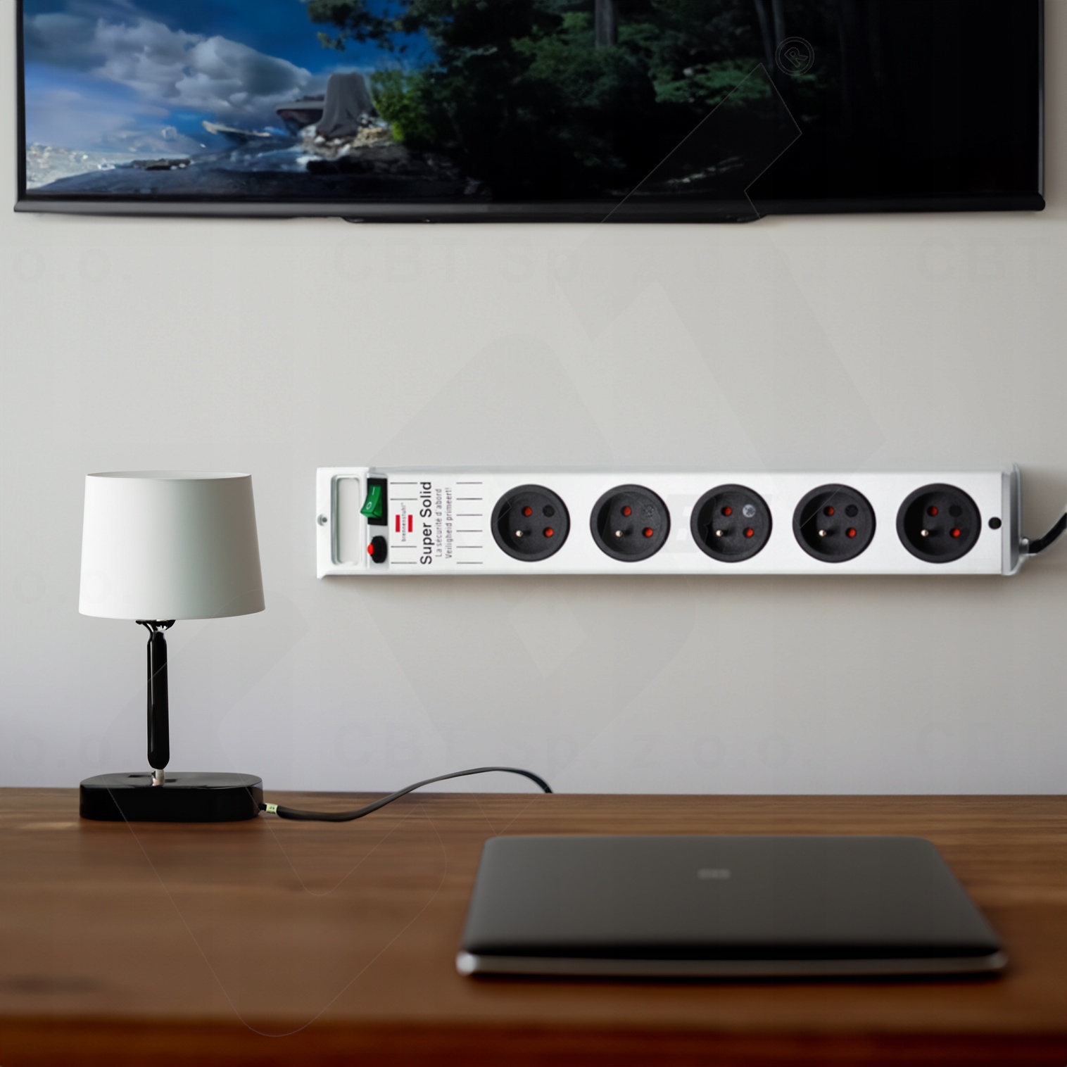 LISTWA PRZEPIĘCIOWA Super-Solid PRZEDŁUŻACZ 5 GNIAZD 13.500A KABEL 2,5m EAN (GTIN) 4007123674046