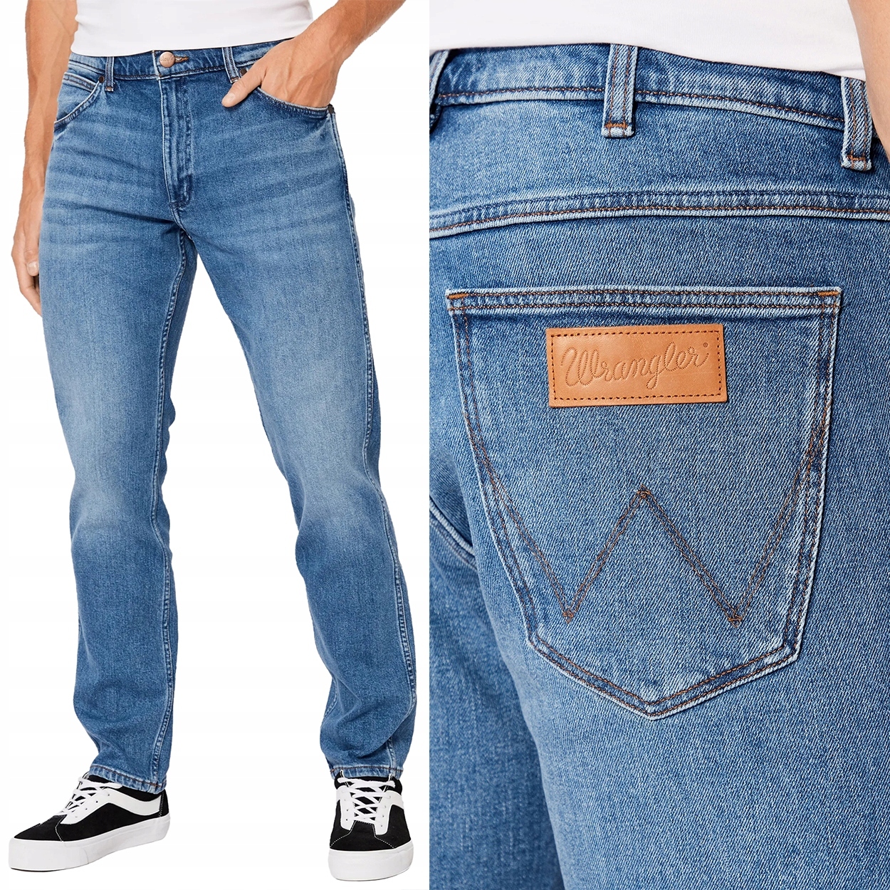 Wrangler Greensboro New Favorite Džíny jednoduché džínové kalhoty W38 L34
