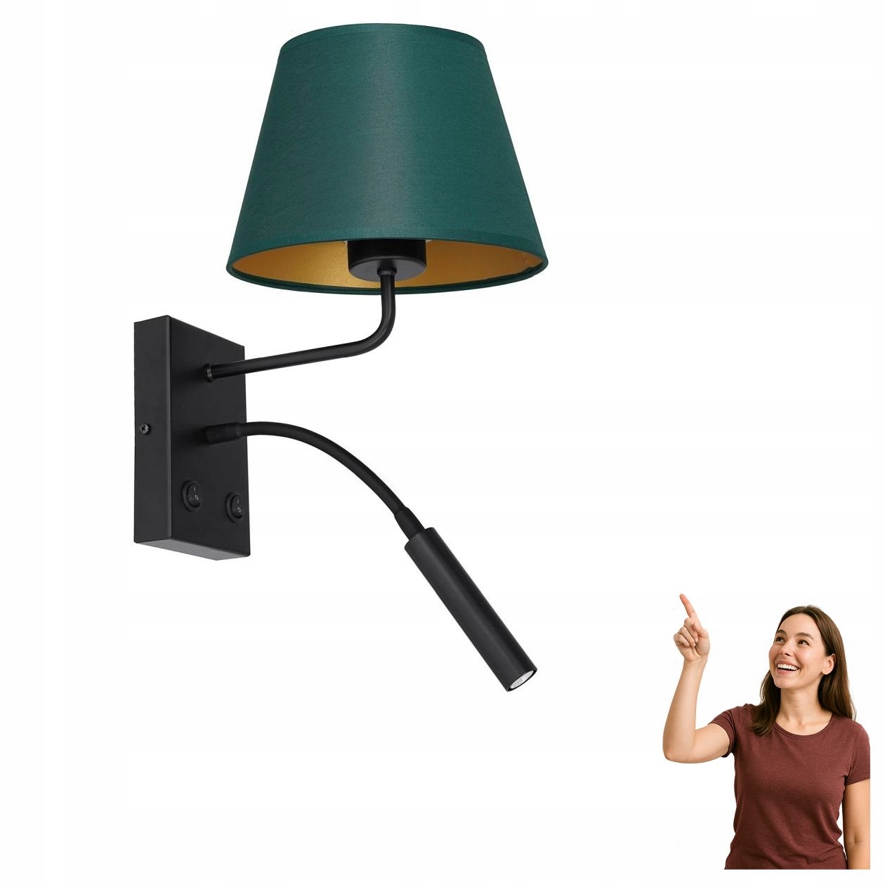 Hotelová nástenná lampa s výložníkom typu flex Arden 3558 Luminex