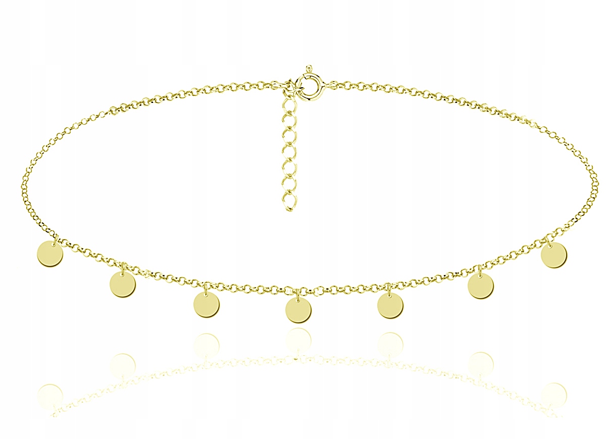 

Choker Celebrytka Monetki Kółko Kółeczko Kółka