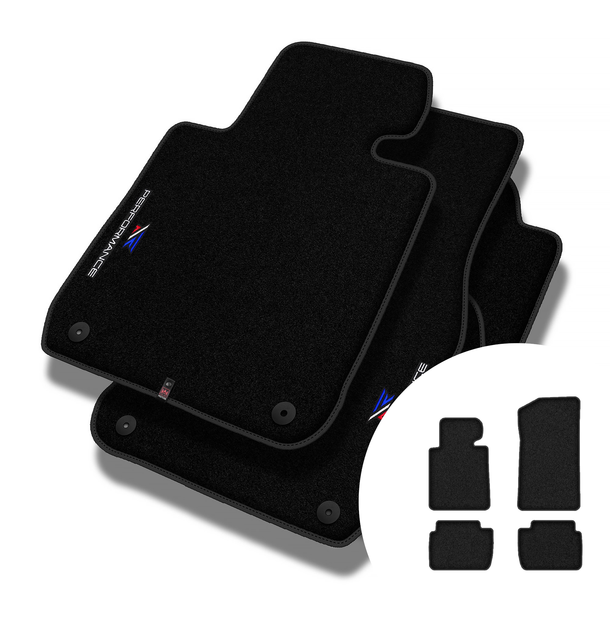 Velúrové koberčeky Performance Premium pre Bmw radu 3 E46 1998-2004