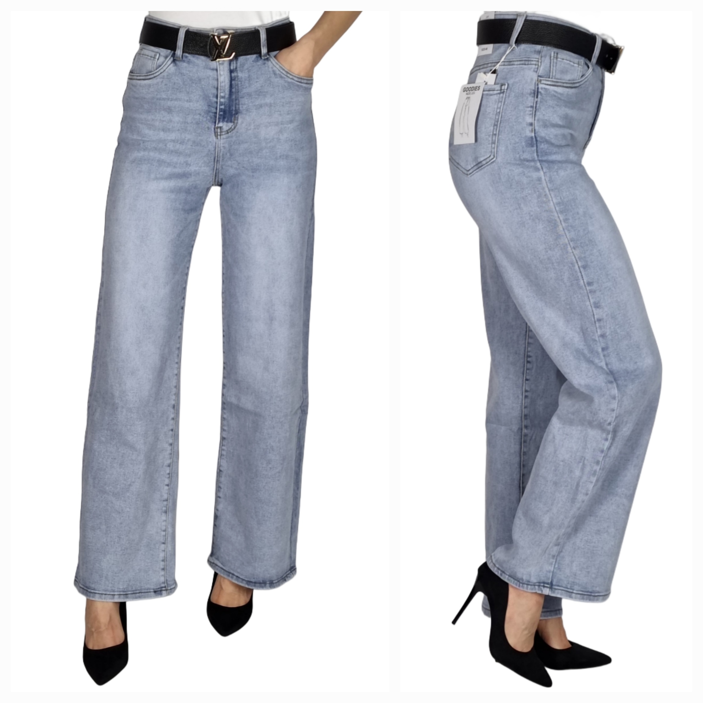 Spodnie Jeansowe Szerokie Goodies Plus Size 48/4XL