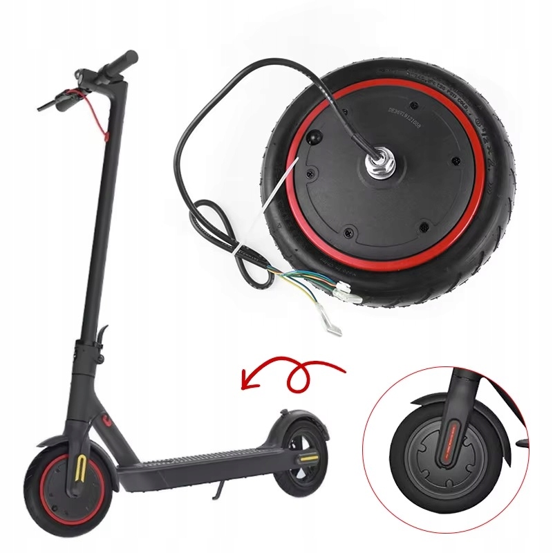Przednie koło z silnikiem 350W do hulajnogi Xiaomi M365 Pro Pro 2 1S
