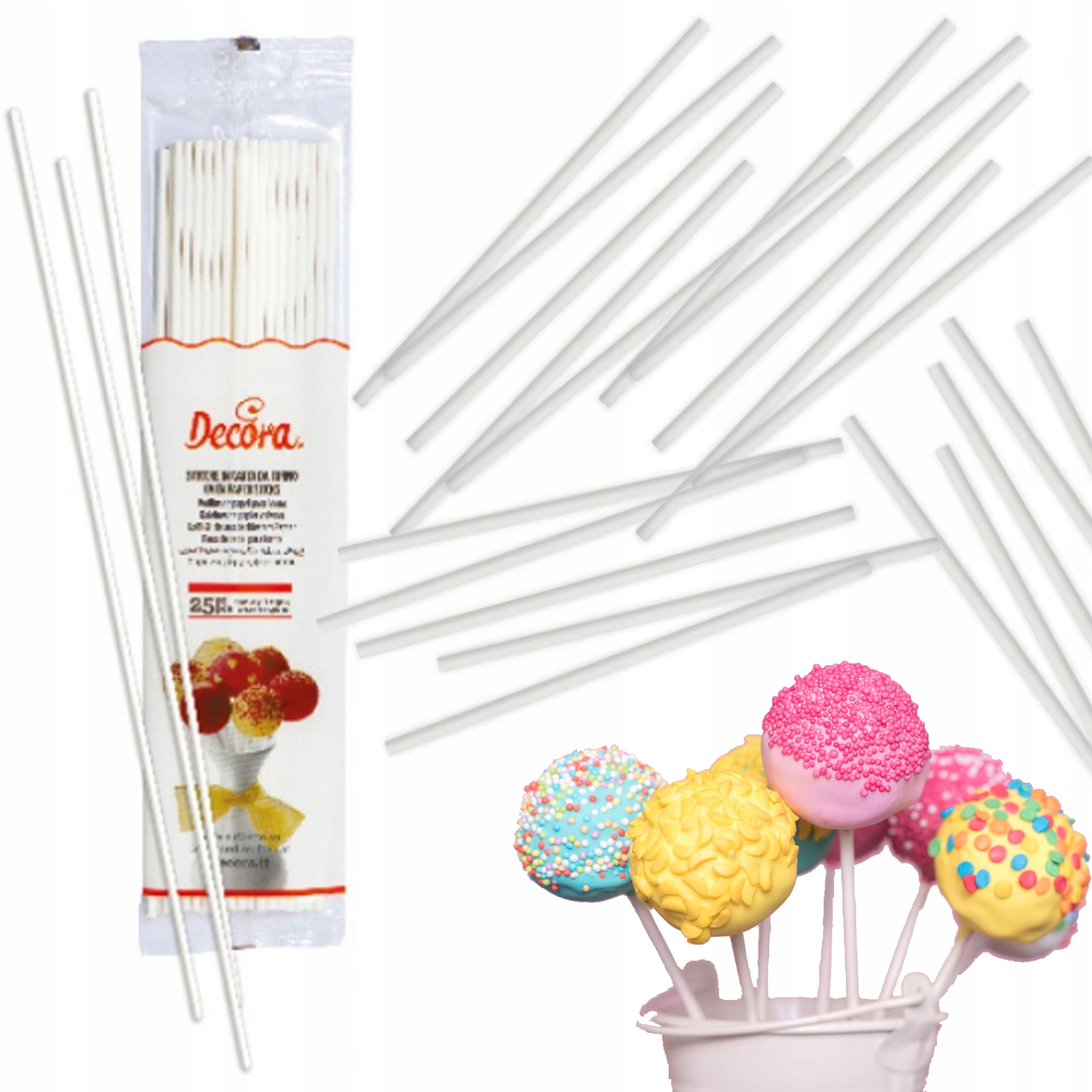 

Patyczki Do Lizaków Cake Pops Białe 3,8x152MM