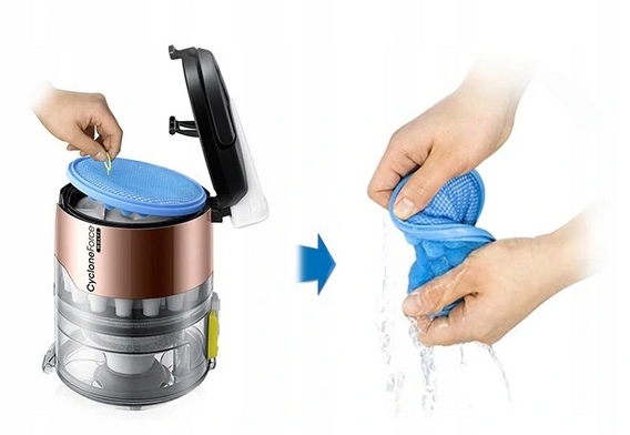 Odkurzacz bezworkowy Samsung VCC45W0S36 Kolor dominujący niebieski