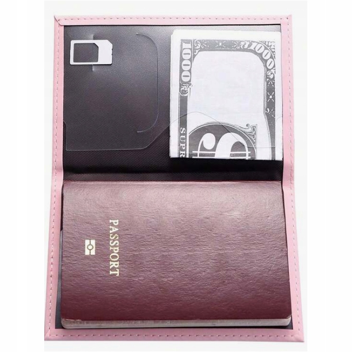 Skórzane Etui na PASZPORT Dokumenty Karty RFID OKŁADKA Portfel Marka inna