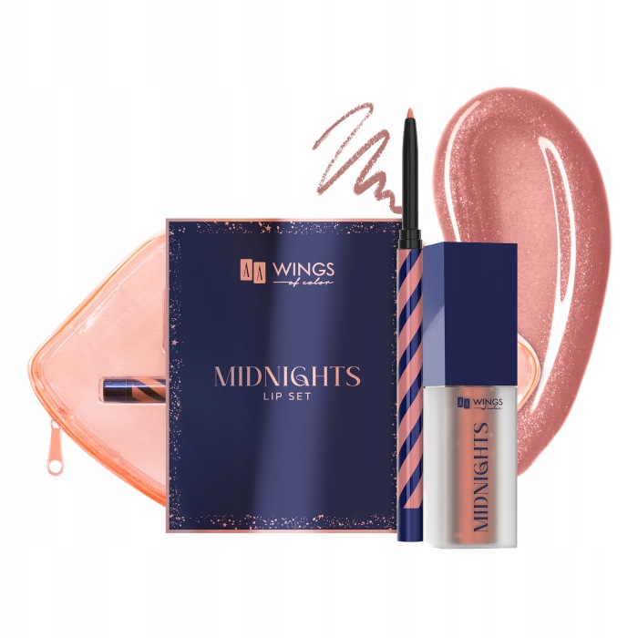 Aa Wings of Color Midnights Sada pro líčení rtů 01 Moon Beige