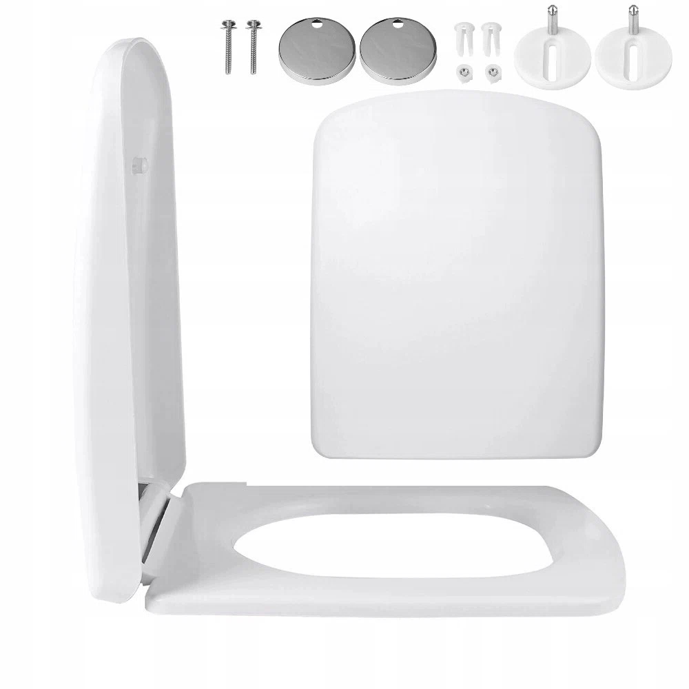 Wc sedátko záchodové víko S Pozvolným Sklápěním Obdélníkové 35X45 CM 2X