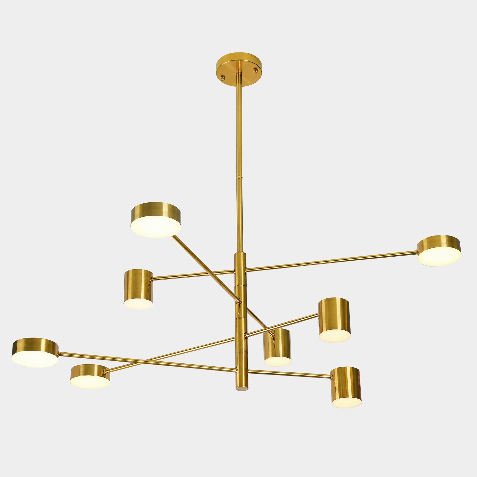 Remdal, Moderná, štýlová zlatá závesná lampa, Led, 2700LM, 3000K