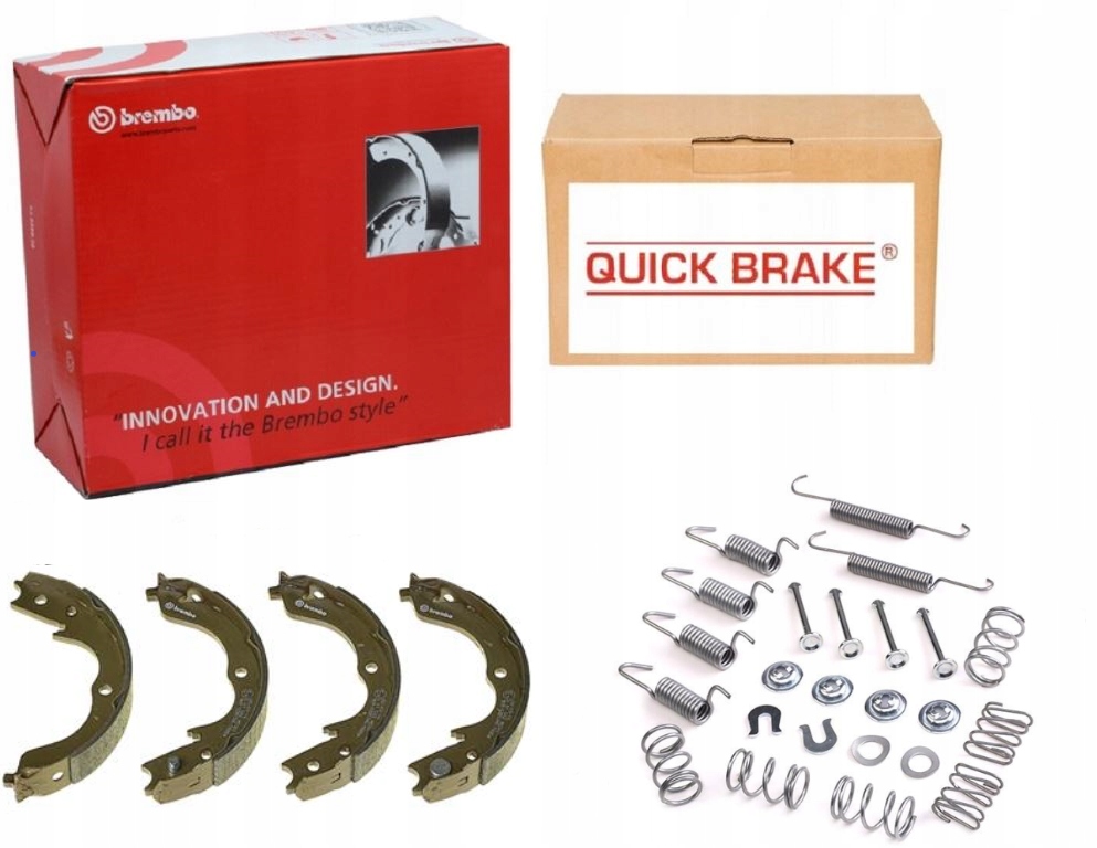 SZCZĘKI+SPRĘŻYNKI MITSUBISHI OUTLANDER II 2006-12