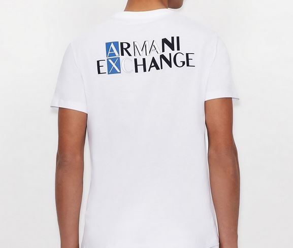 Armani Exchange tričko 3KZTAX ZJ5LZ 1100 biela XX